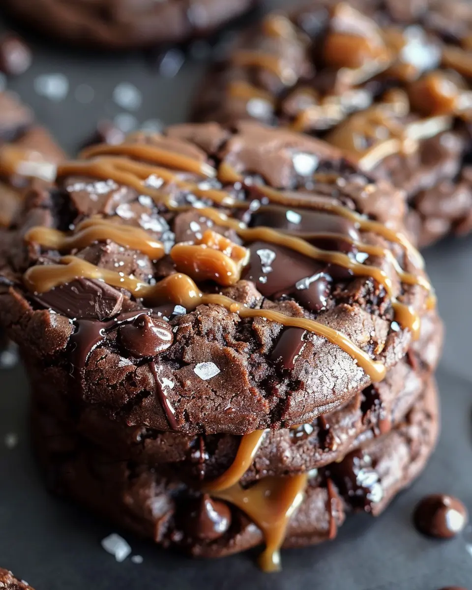 Double Chocolate Salted Caramel Cookies: The Best Indulgent Treat