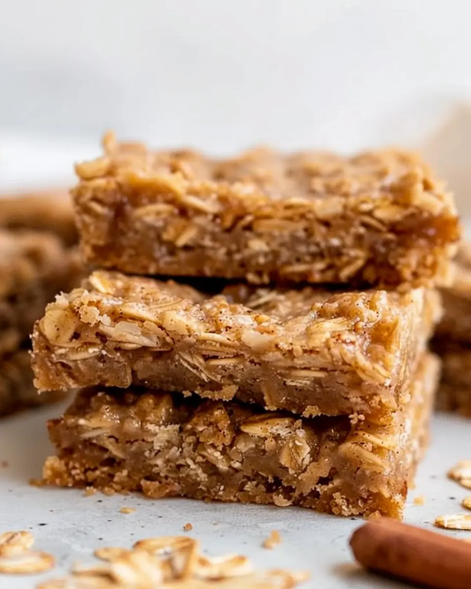 3 Ingredient Cinnamon Apple Oatmeal Bars