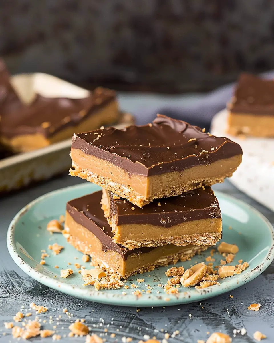 No Bake Peanut Butter Bars