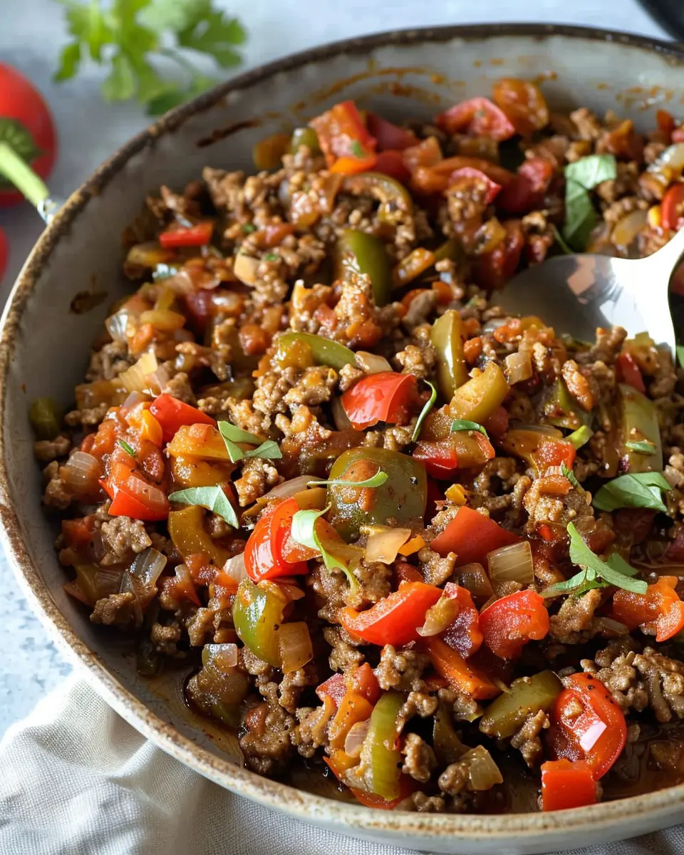 Unstuffed Pepper Skillet: Easy Turkey Bacon Comfort Food Delight