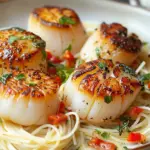 Sea Scallops with Angel Hair Pasta