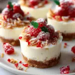 No-Bake Christmas Mini Cheesecakes