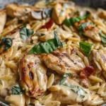 Creamy Tuscan Chicken Orzo