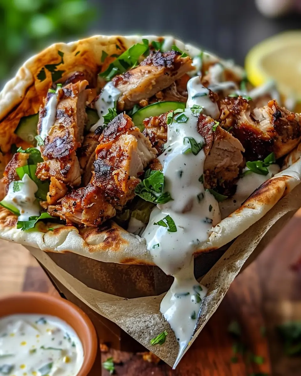 Chicken Shawarma with Garlic Sauce Recipe: Juicy and Homemade Delight