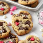 Heart Shaped Chocolate Chip Cookies