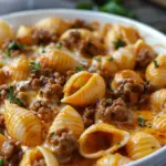 Creamy Beef and Shells