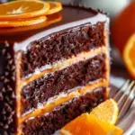 Chocolate Orange Layer Cake with Ganache
