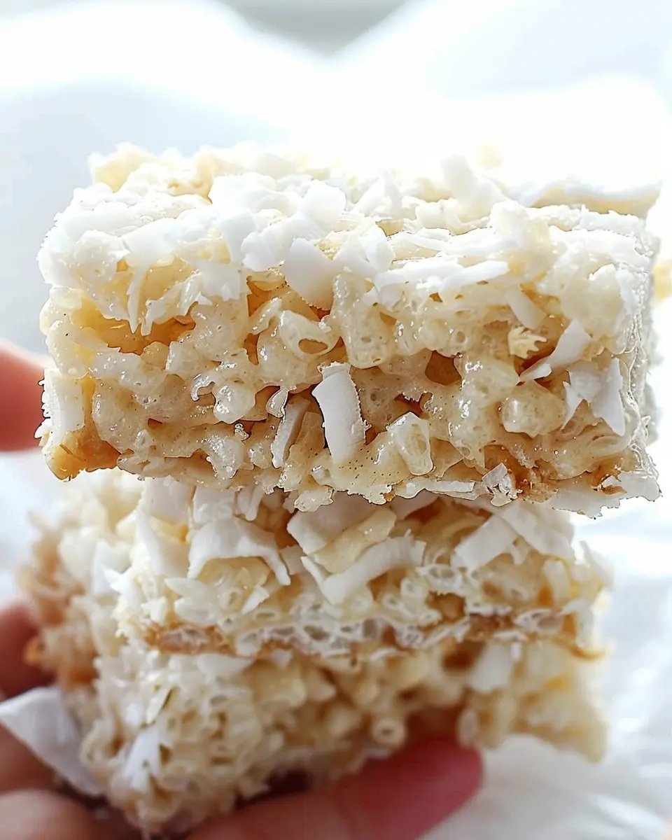 Coconut Lover’s Rice Krispy Treats: The Best Indulgent Twist