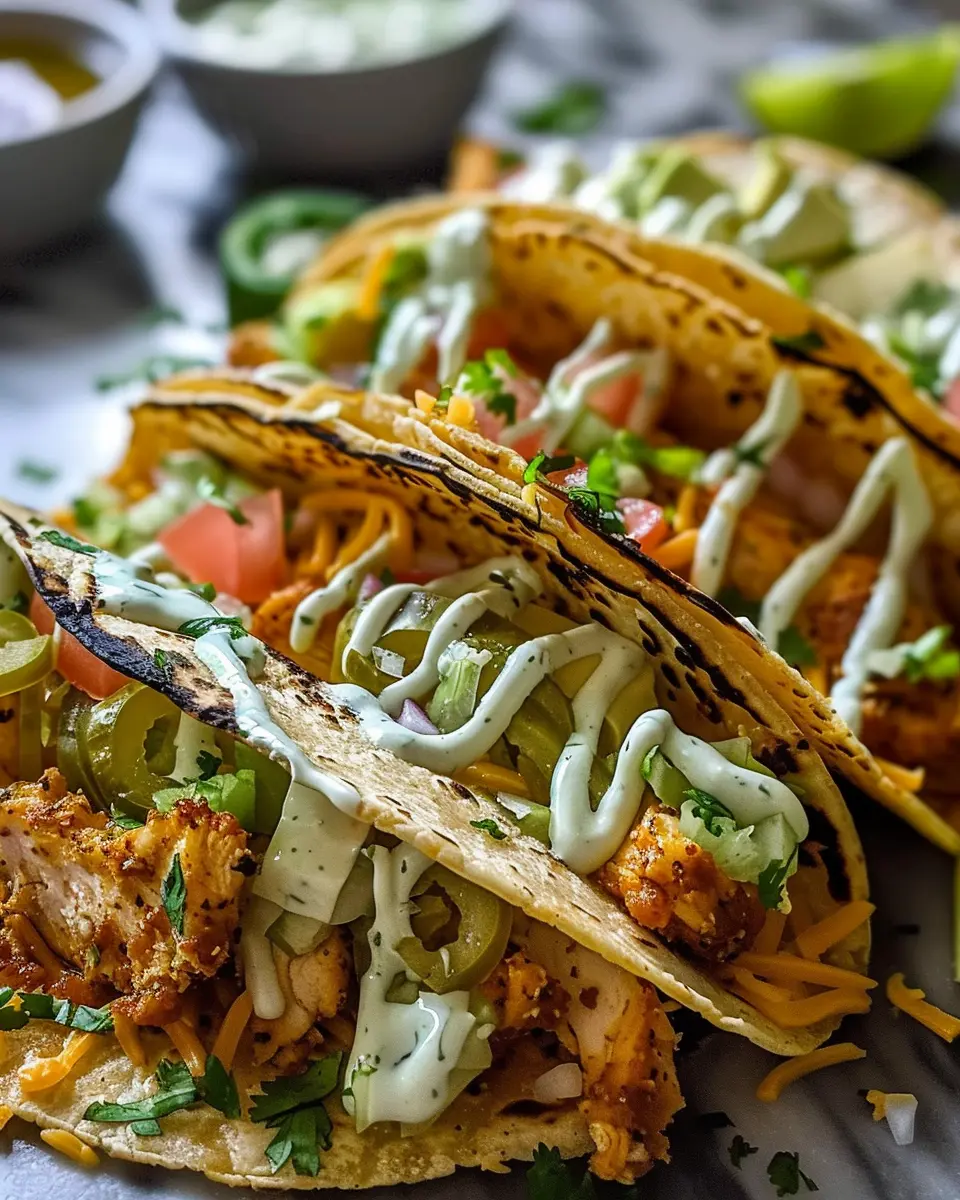 Dill Pickle Ranch Smash Chicken Tacos: Easy and Flavorful Treat