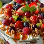Caramel Crunch Cheesecake Fruit Salad