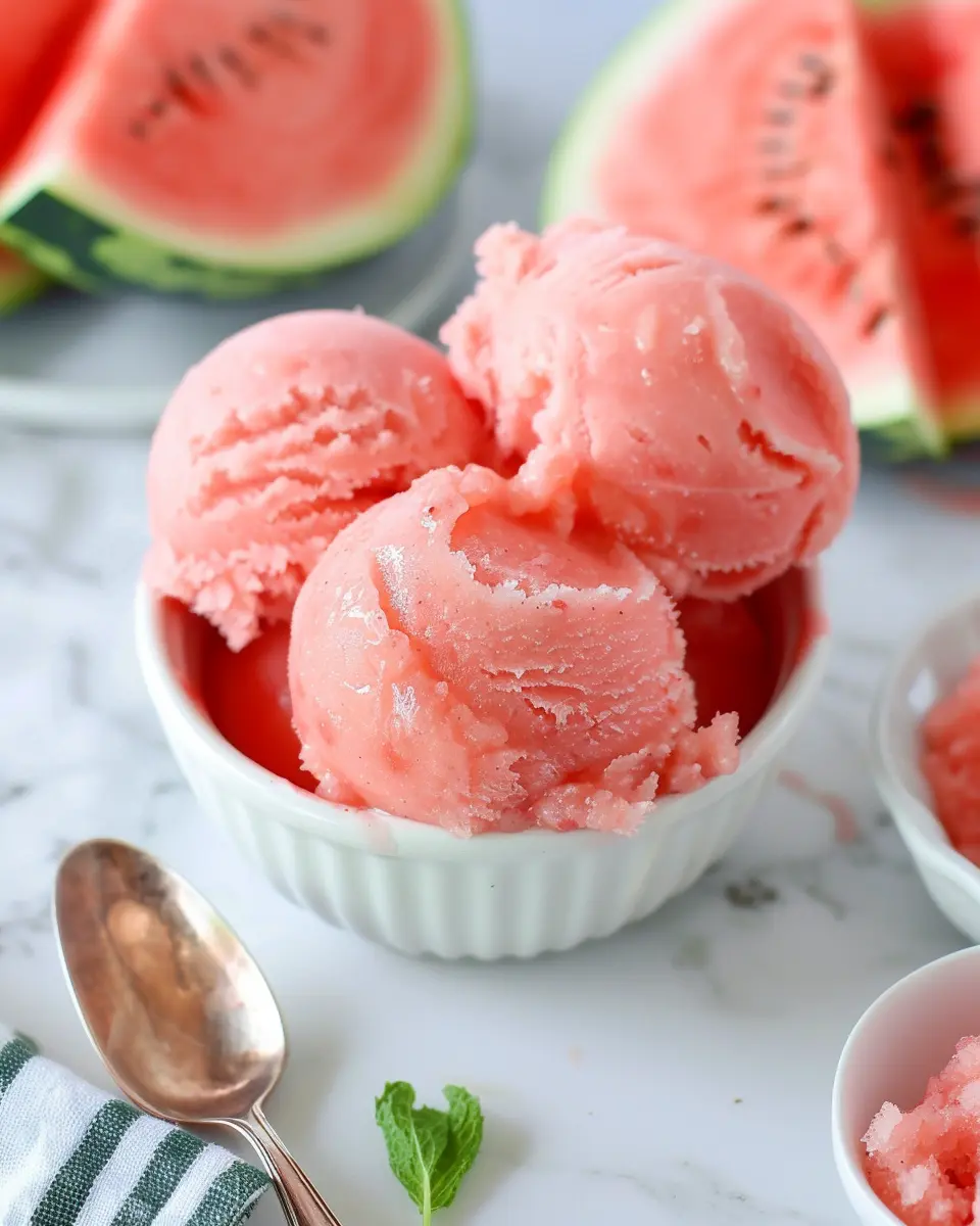 2-Ingredient Watermelon Sorbet Recipe: A Refreshing Summer Treat